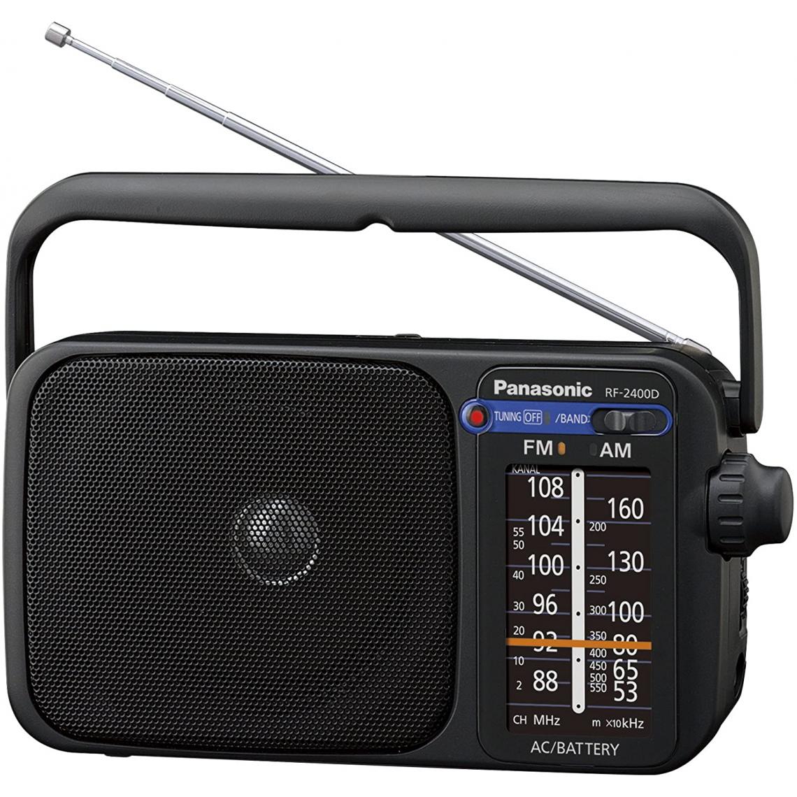 Panasonic - Rasage Electrique - radio portable FM AM sur secteur ou piles noir - Radio