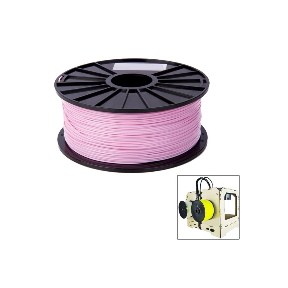 Wewoo - Filaments d'imprimante 3D de série rose de couleur d'ABS 3 millimètres, environ 135m - Imprimante 3D