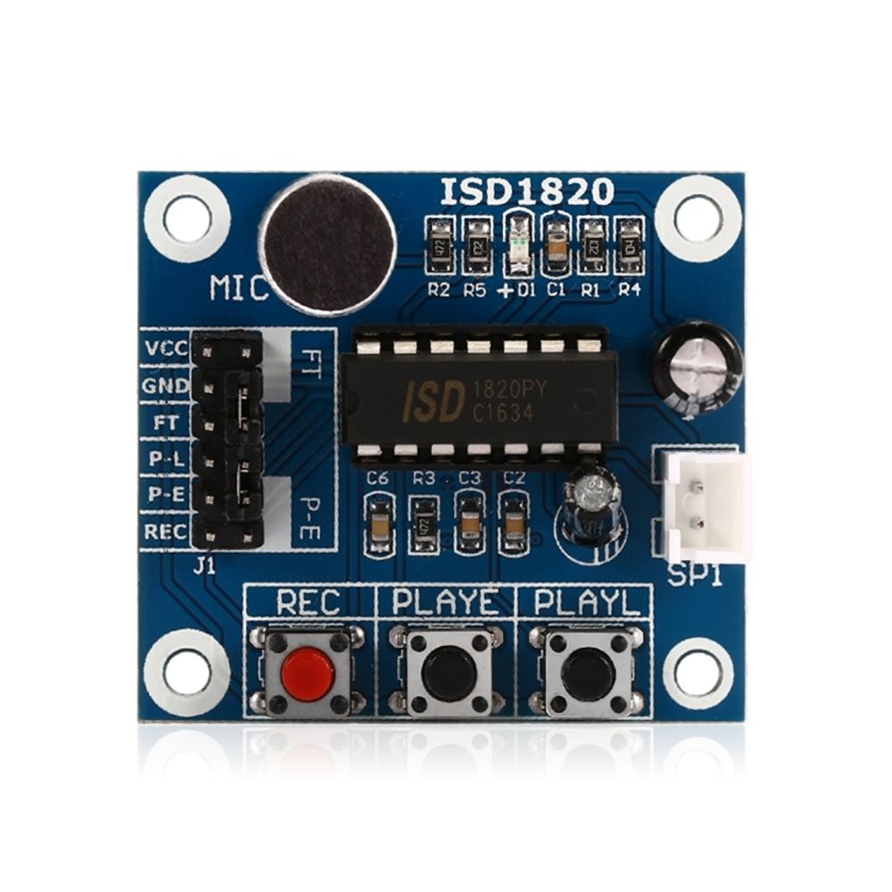 Wewoo - Composant Arduino LDTR - WG0017 Module d'enregistrement audio avec haut-parleur - Accessoires alimentation