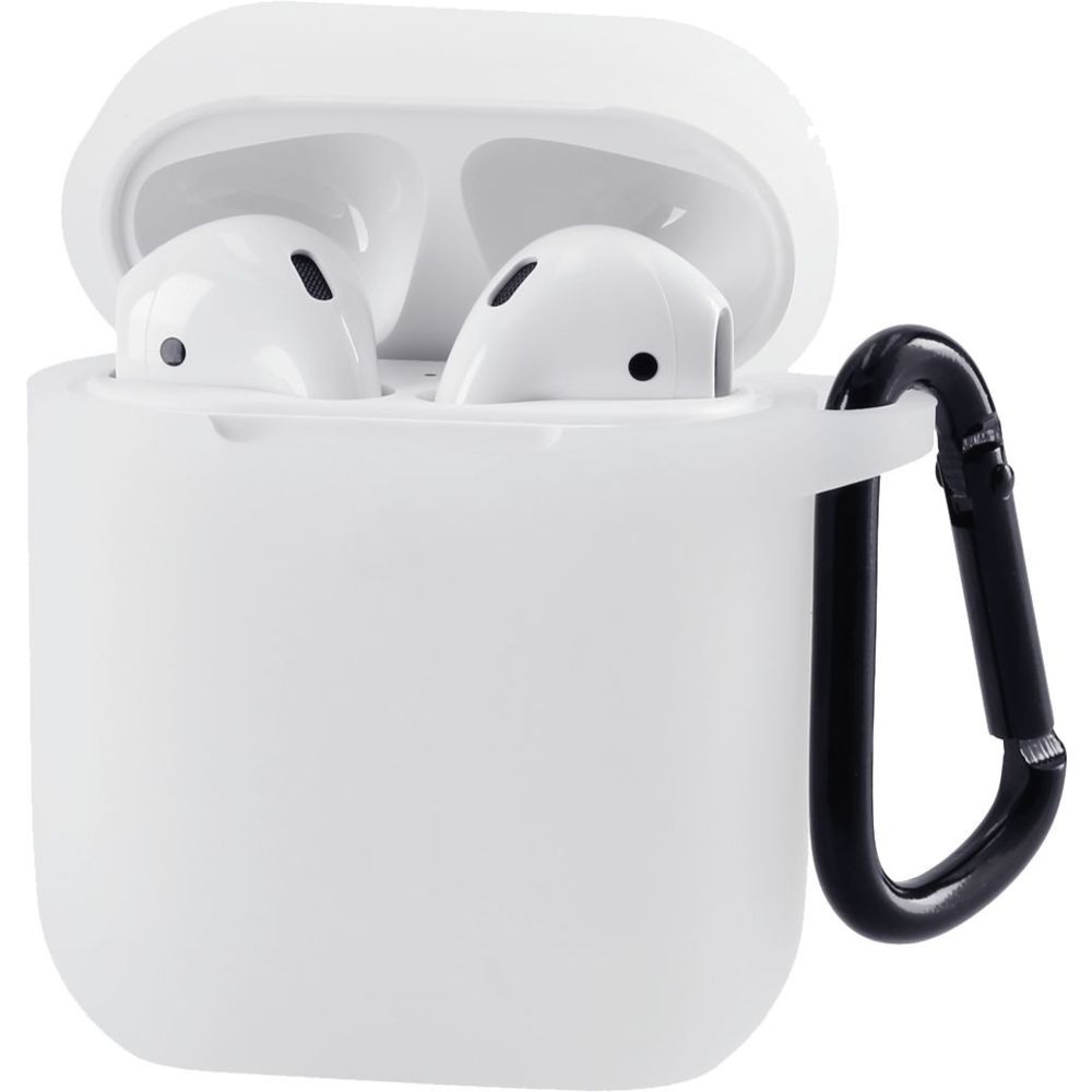 Hama - Boîtier de protection pour Apple AirPods - Transparent - Ecouteurs intra-auriculaires