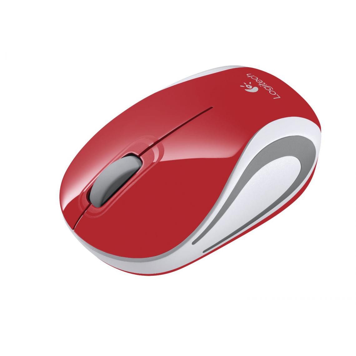 Logitech - Wireless Mini Mouse M187 Rouge - Souris
