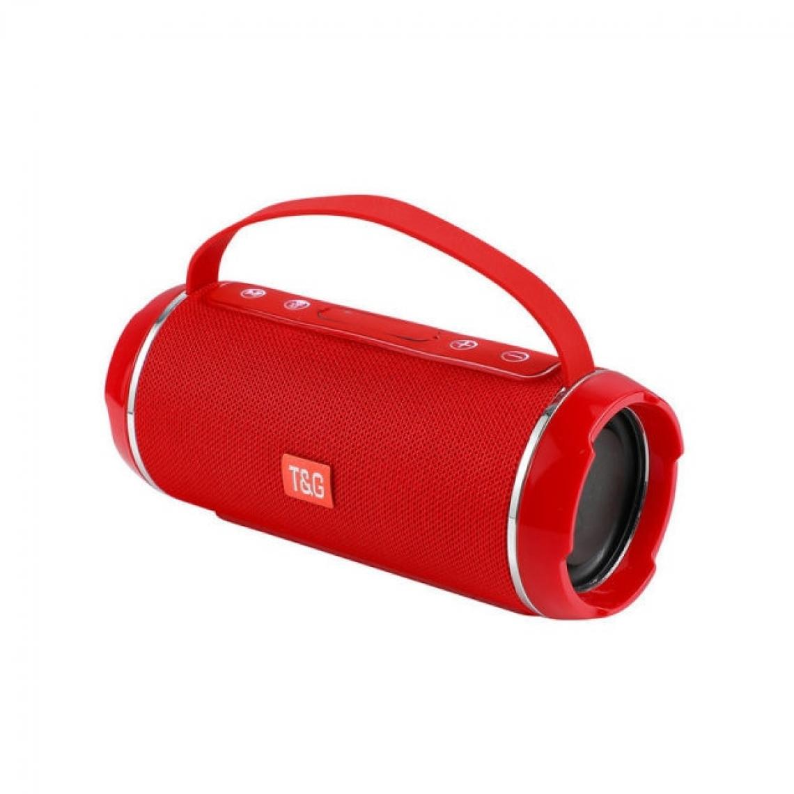 Universal - Haut-parleur Bluetooth sans fil portable imperméable à l'extérieur 40W Haut-parleur Subwoofer Music Center Haut-parleur 3D Stéréo Support TWS Supp | Haut-parleur portable (rouge) - Enceinte PC