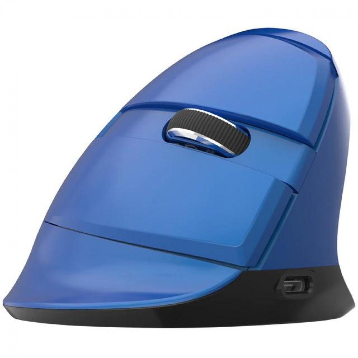 Universal - Mini souris de jeu Bluetooth sans fil verticalement ergonomique rechargeable souris de jeu d'ordinateur RGB rétroéclairée glace de souris (bleue) - Souris