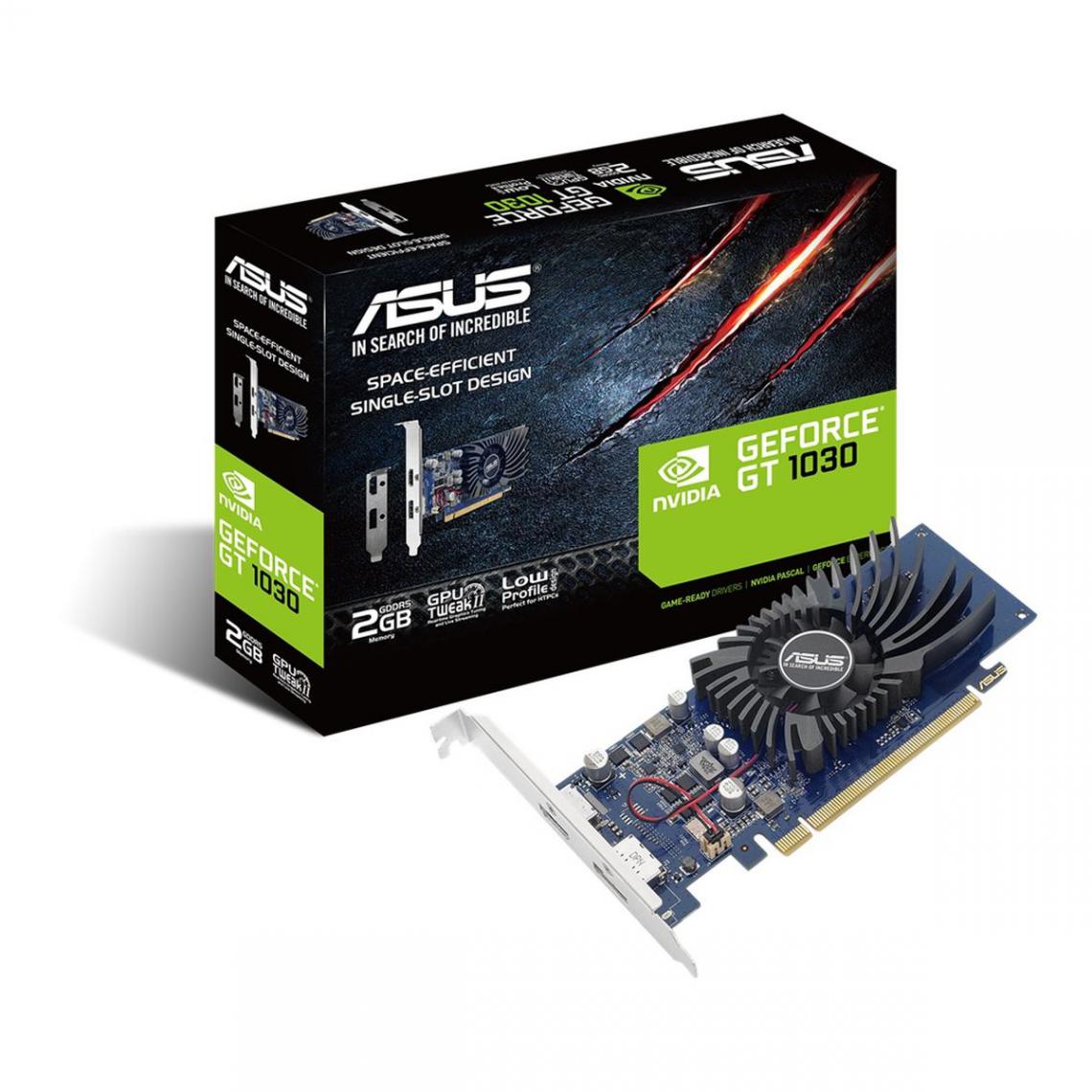 Asus - GeForce GT 1030 - 2 Go GDDR5 - Carte Graphique NVIDIA