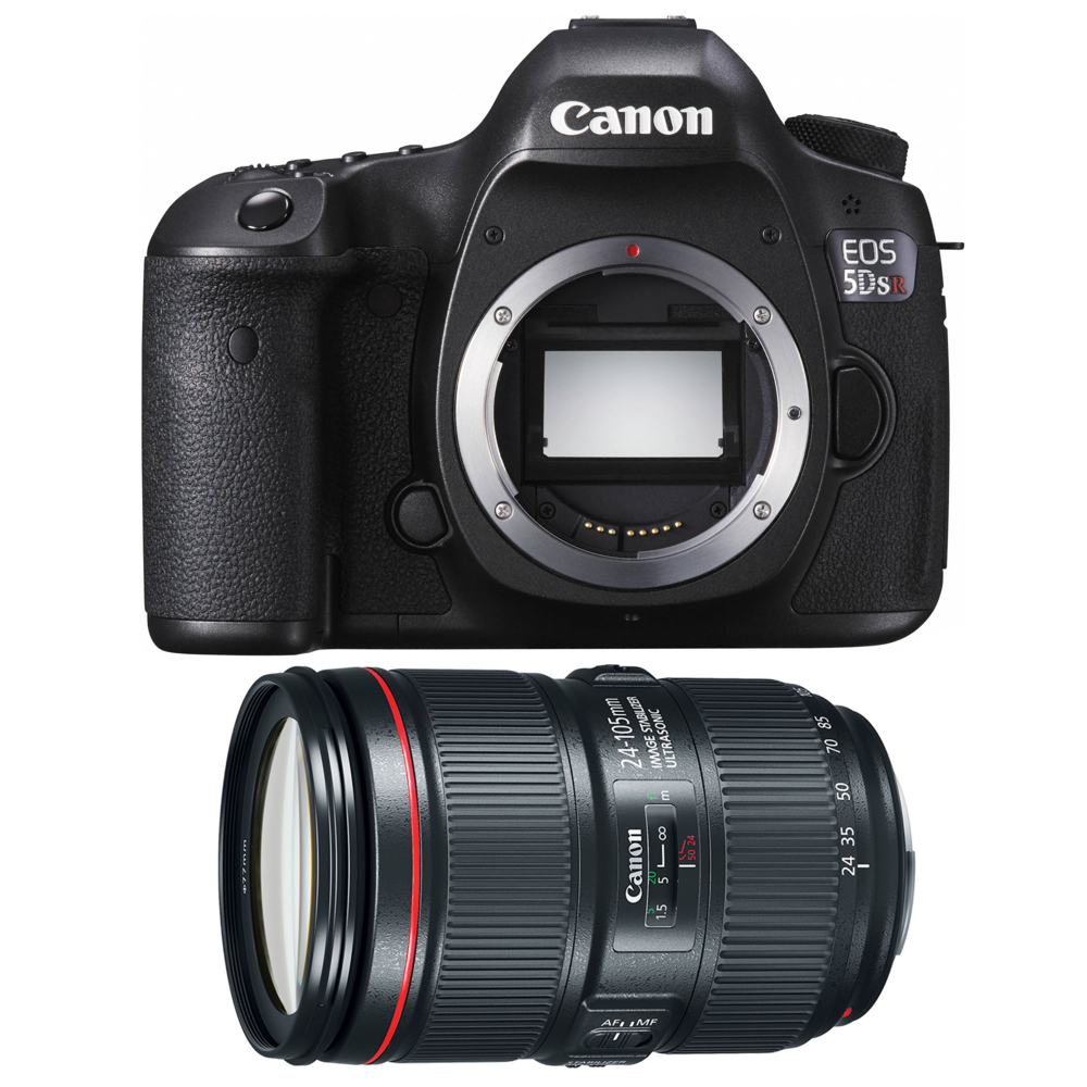 Canon - CANON EOS 5DSR + EF 24-105mm F4L IS II USM - Reflex Grand Public