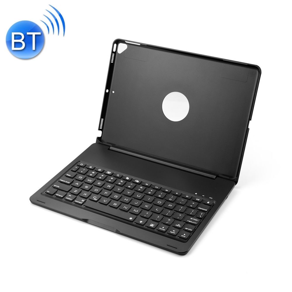 Wewoo - F102 pour iPad 10.2 pouces sans fil étui en cuir clavier Bluetooth avec rétro-éclairage noir - Clavier