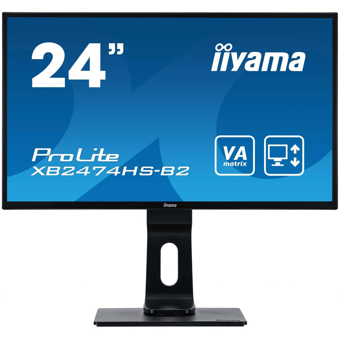 Iiyama - Ecran 24 pouces Full HD Moniteur ProLite IIyama 24" Full HD Pivot - Moniteur PC