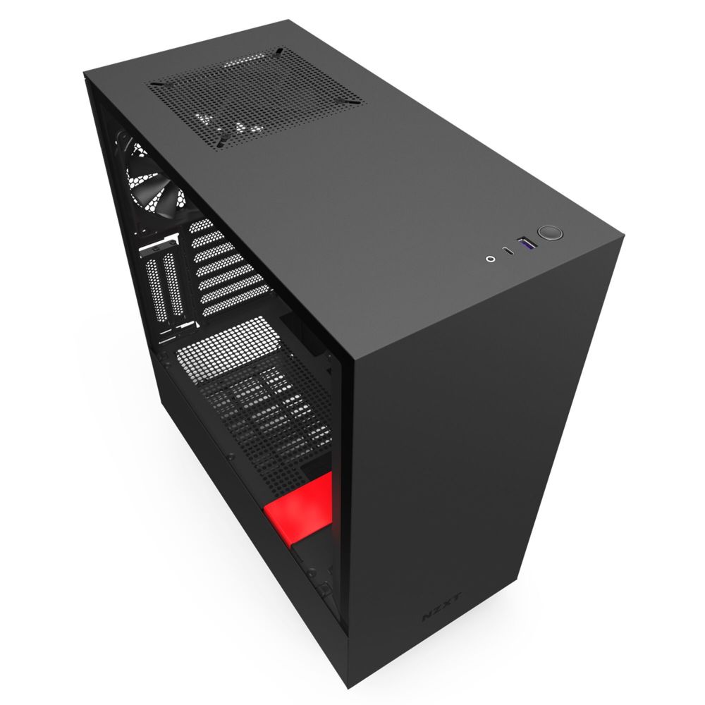 Nzxt - H510 - ATX - Noir/Rouge - Avec fenêtre - Boitier PC