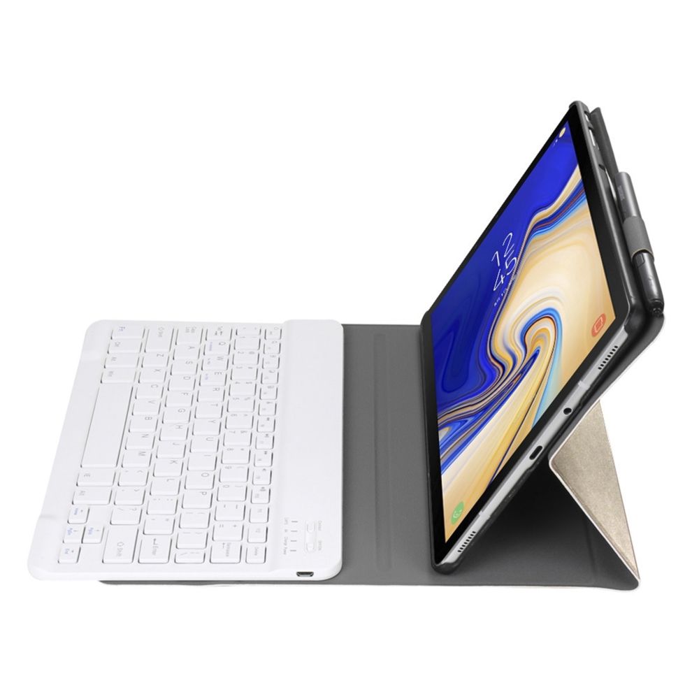 Wewoo - Housse en cuir Bluetooth pour clavier A510 3.0 ultra-mince et amovible Samsung Galaxy Tab A 10.1 2019T510 / T515avec fente stylo et support Dorure - Clavier