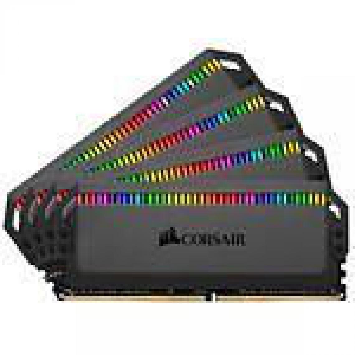 Corsair - Dominator Platinum RGB 128 Go (4 x 32 Go) DDR4 3200 MHz CL16 - RAM PC Fixe