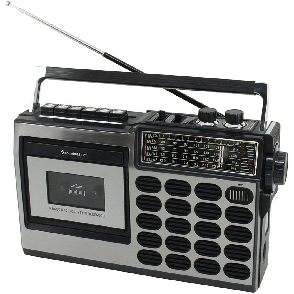 Soundmaster - Radio portative DAB+ FM, AM, ondes courtes avec fonction enregistrement noir - Radio