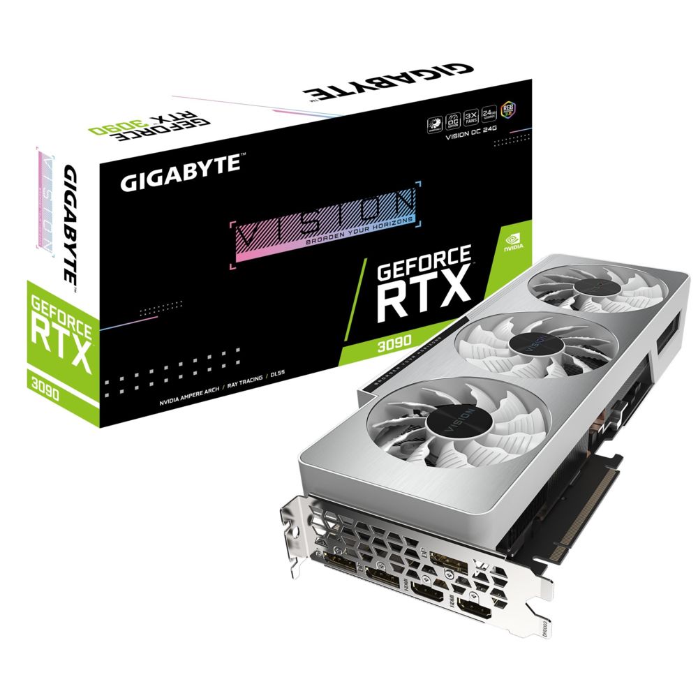 Gigabyte - GeForce RTX 3090 VISION OC - Triple Fan - 24Go - Carte Graphique NVIDIA