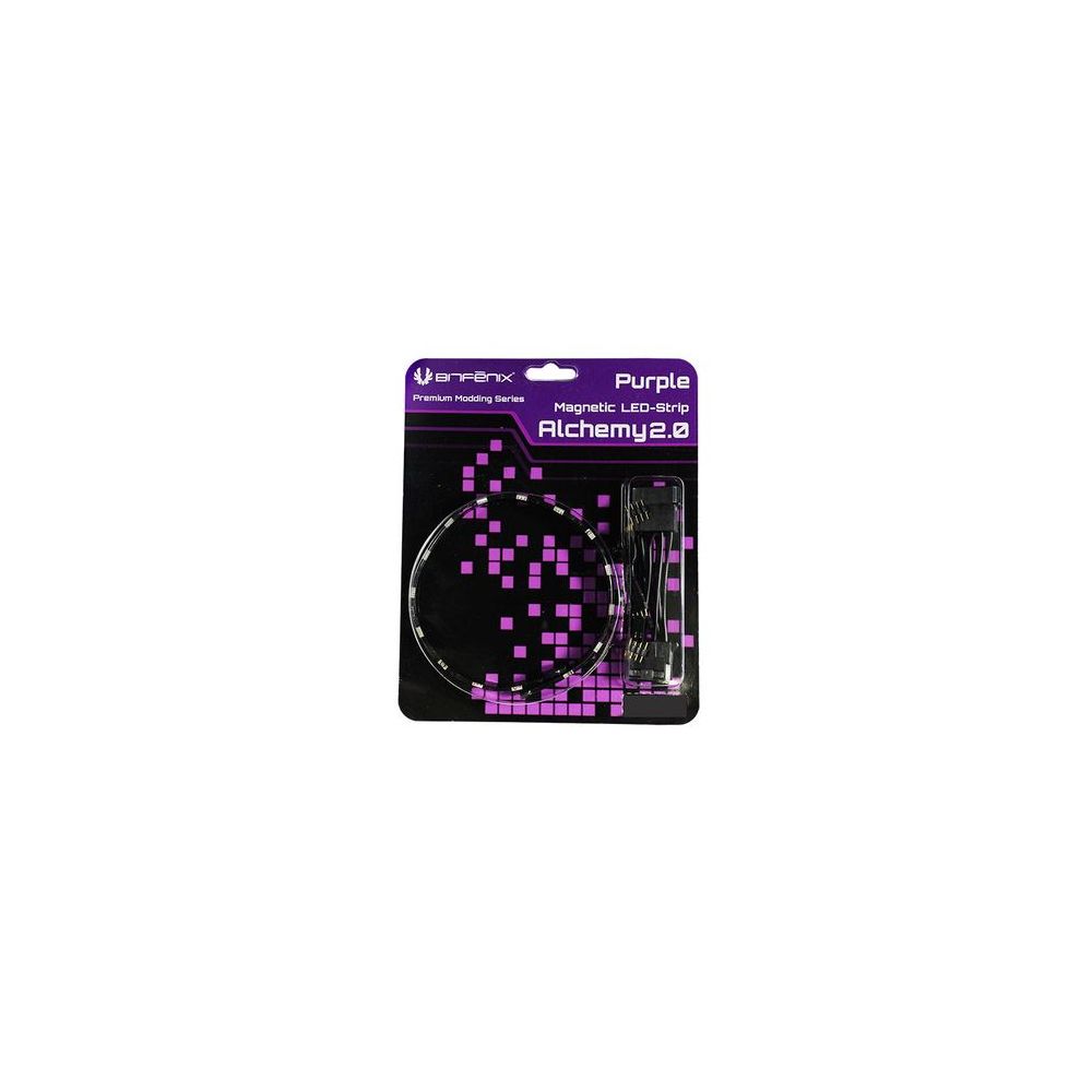 Bitfenix - Bande LED magnetique Alchemy 2.0 - 12 cm - Violet - Néon PC