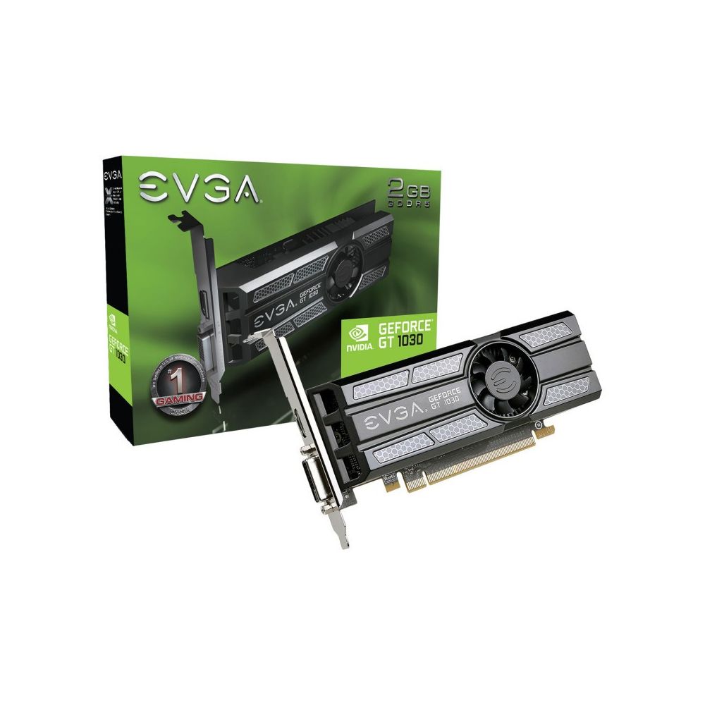 Evga - Carte graphique EVGA GeForce GT 1030 SC, 2048 MB GDDR5 - Carte Graphique NVIDIA