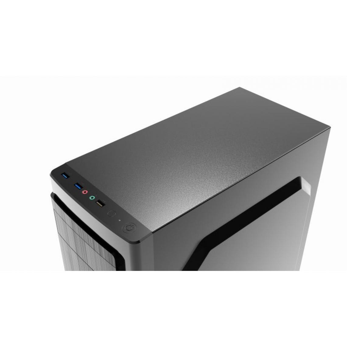 Gembird - Gembird ATX case Fornax 140, 2x USB 3.0, black Midi Tower Noir - Disque Dur interne