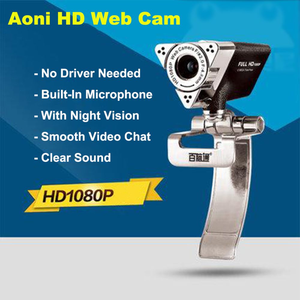 marque generique - Webcam HD Avec Microphone Avec Micro USB Caméra Vidéo En Streaming Conférence Vidéo - Webcam