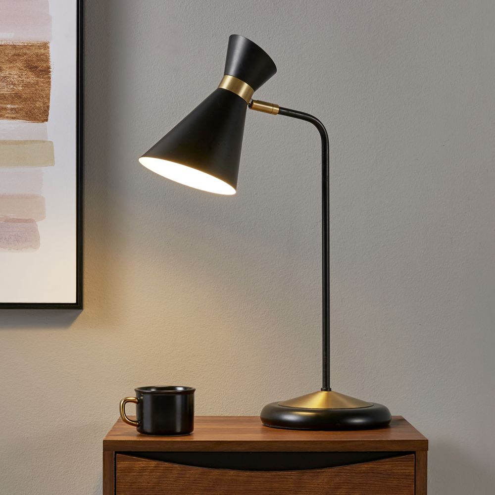 Versanora - Lampe de chevet Versanora à LED chic éclairage moderne noir VN-L00054-EU - Lampes de bureau