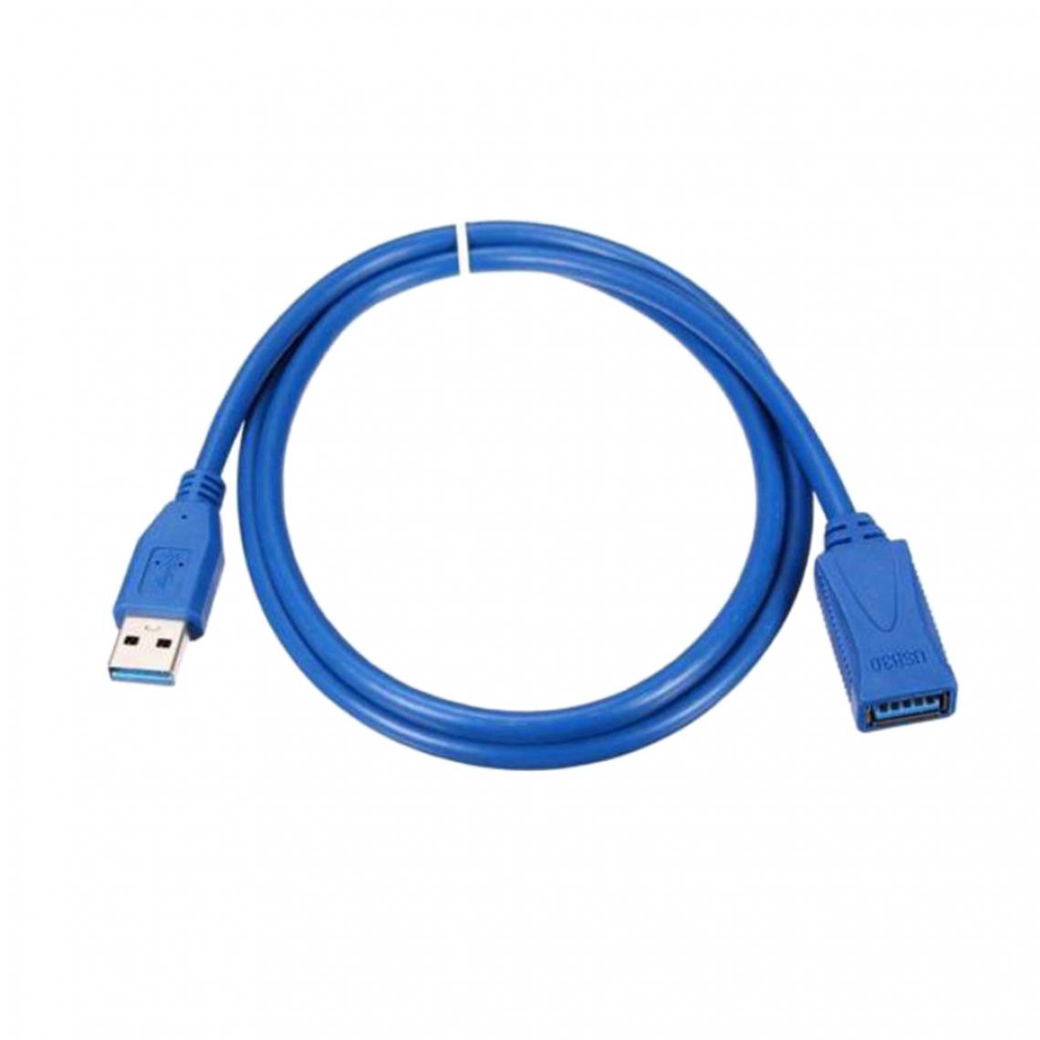 marque generique - Câble USB3.0 A mâle à femelle Extension de câble super-vitesse 1.5M - Hub