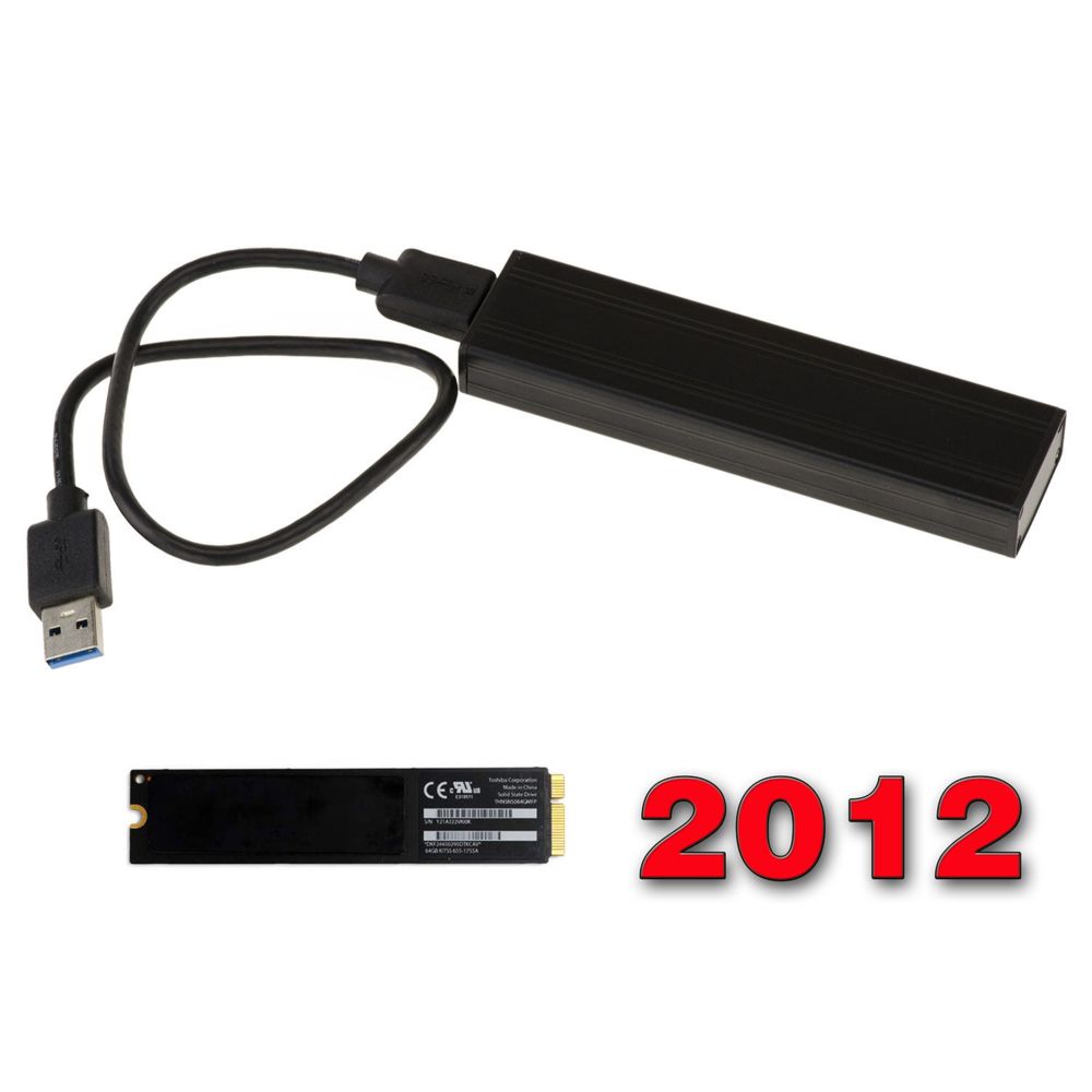 Kalea-Informatique - Boitier Aluminium USB 3.0 Pour SSD MACBOOK ANNEE 2012 SSD 8+18 PIN ANNEE 2012 SSD 8+18 PIN - Accessoires SSD