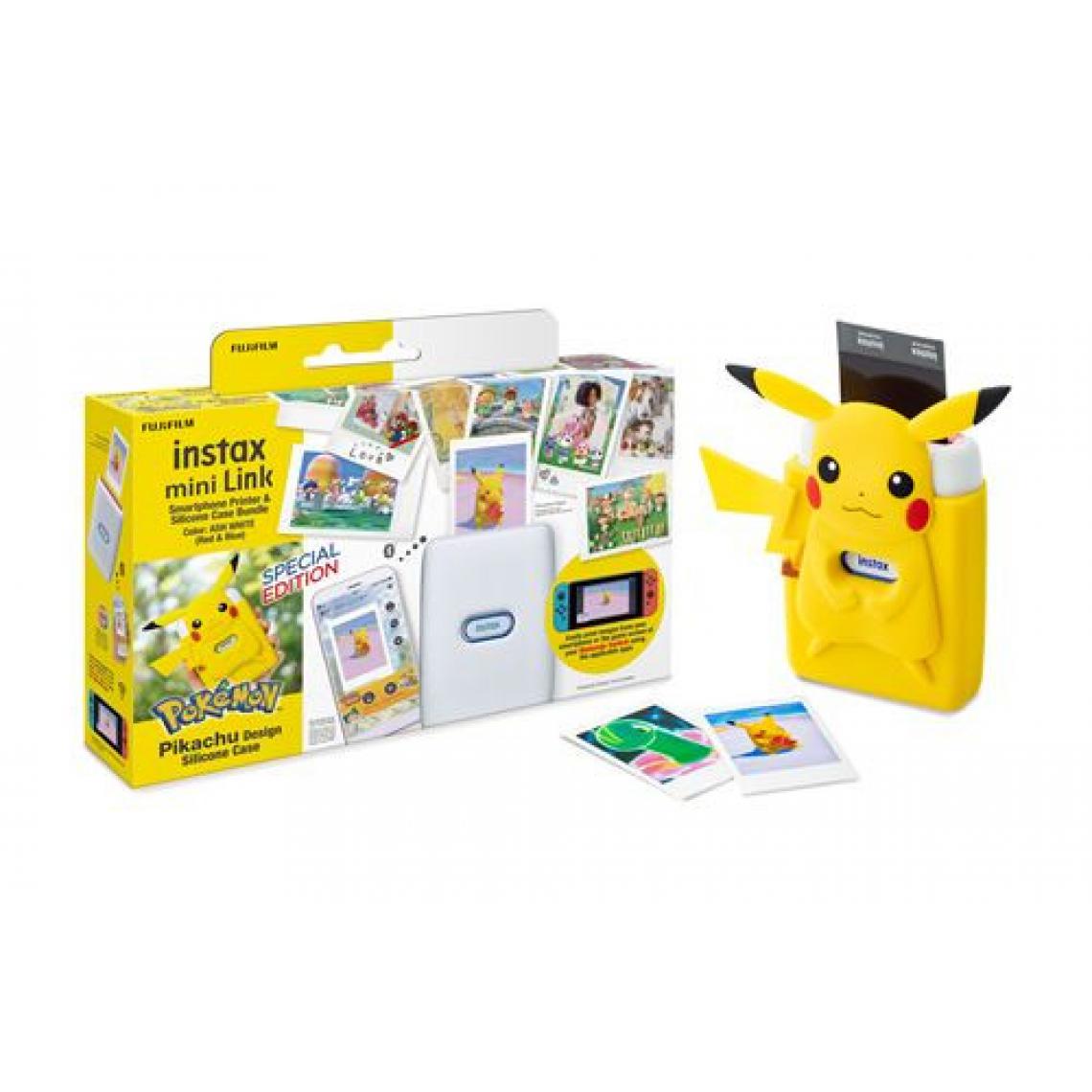 Fujifilm - Pack Imprimante photo Instax Mini Link Edition Spéciale Pokémon - Imprimantes d'étiquettes