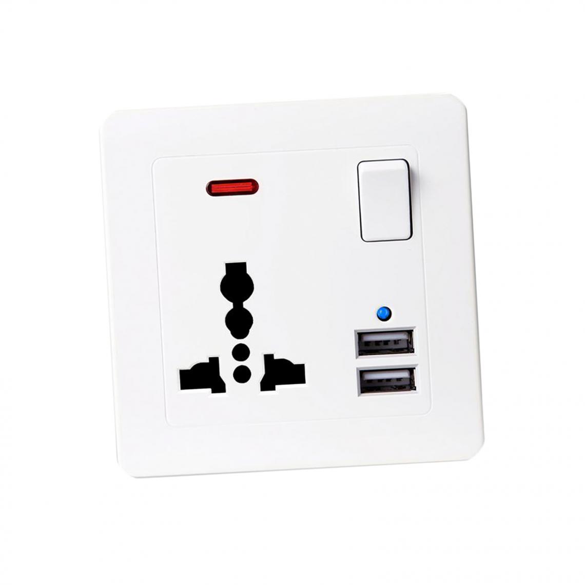 marque generique - Adaptateur Mural D'alimentation Secteur Pour Panneau De Plaque De Prise Murale USB Pour Home Style 1 - Alimentation modulaire