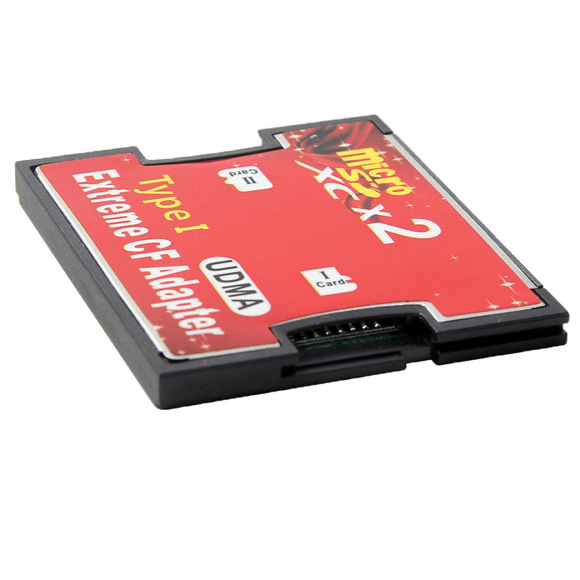marque generique - Carte Sd Tf Sdhc 2 Port Slot Pour Taper I Carte Flash Compacte Cf Lecteur Adaptateur - Accessoires Boitier PC