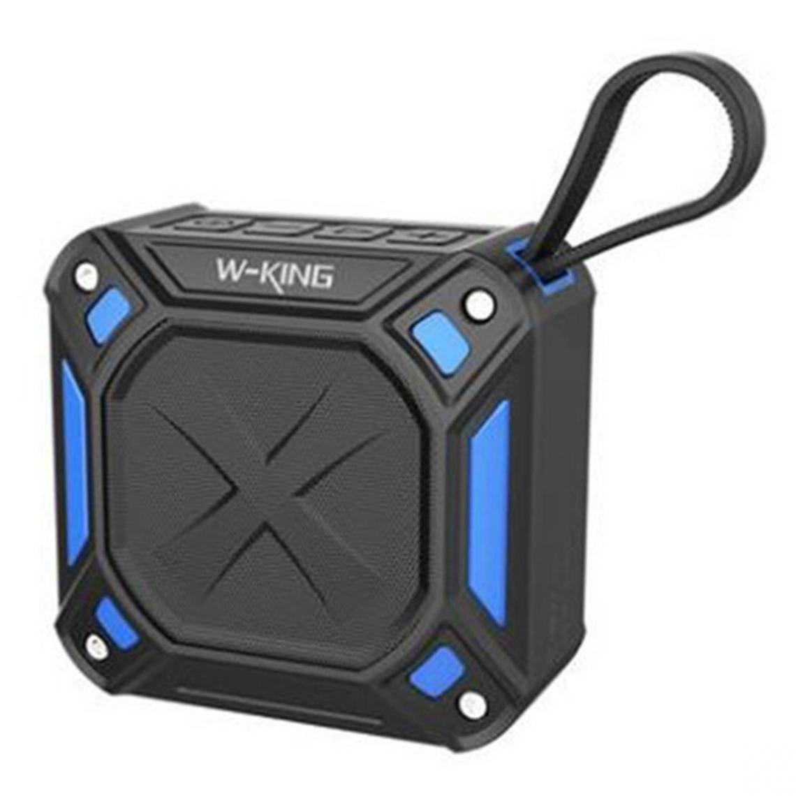 Wewoo - Enceinte Bluetooth étanche S6 Portable Haut-Parleur Musique Sans Fil Radio Box Anti-goutte Extérieur Vélo Micro SD Noir + bleu - Enceintes Hifi