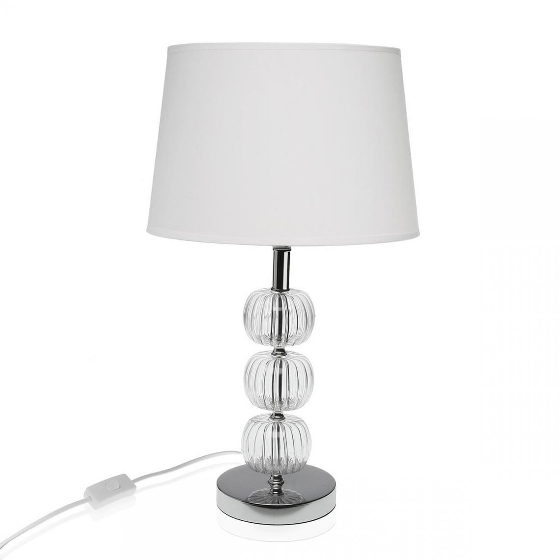 3S. x Home - Lampe De Table Blanche Moderne EMY - Lampes à poser