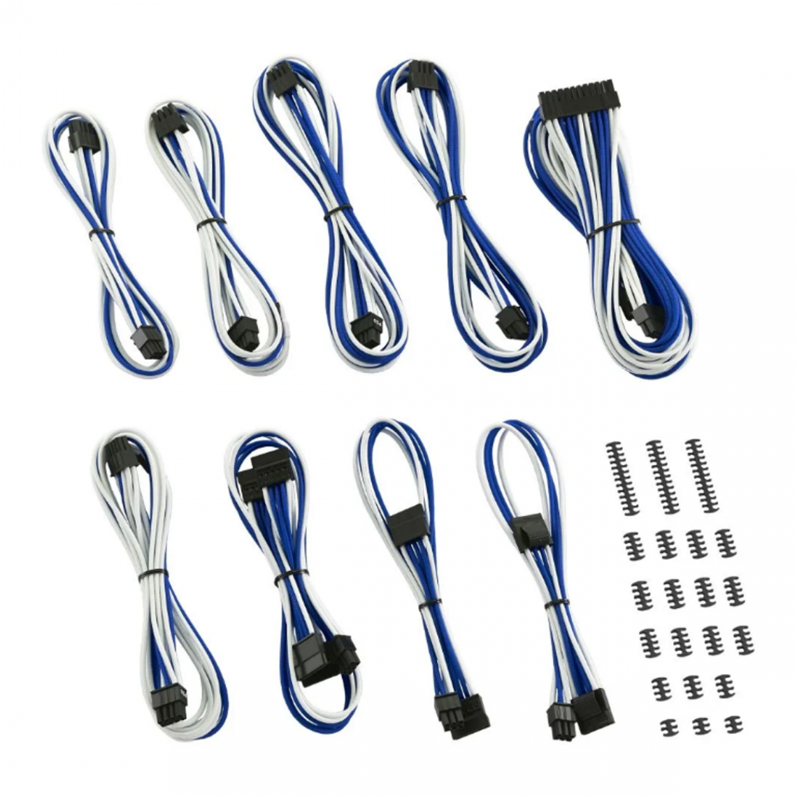 Cablemod - CableMod Classic ModMesh RT-Series Cable Kit ASUS ROG / Seasonic - Blanc / Bleu - Accessoires alimentation