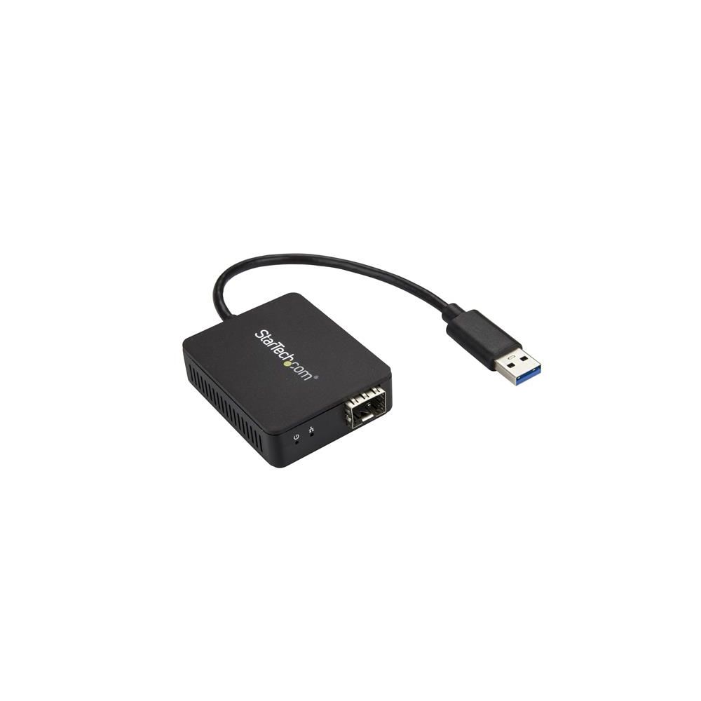 Startech - StarTech.com Adaptateur réseau USB 3.0 vers fibre optique Gigabit Ethernet avec SFP ouvert - Carte réseau