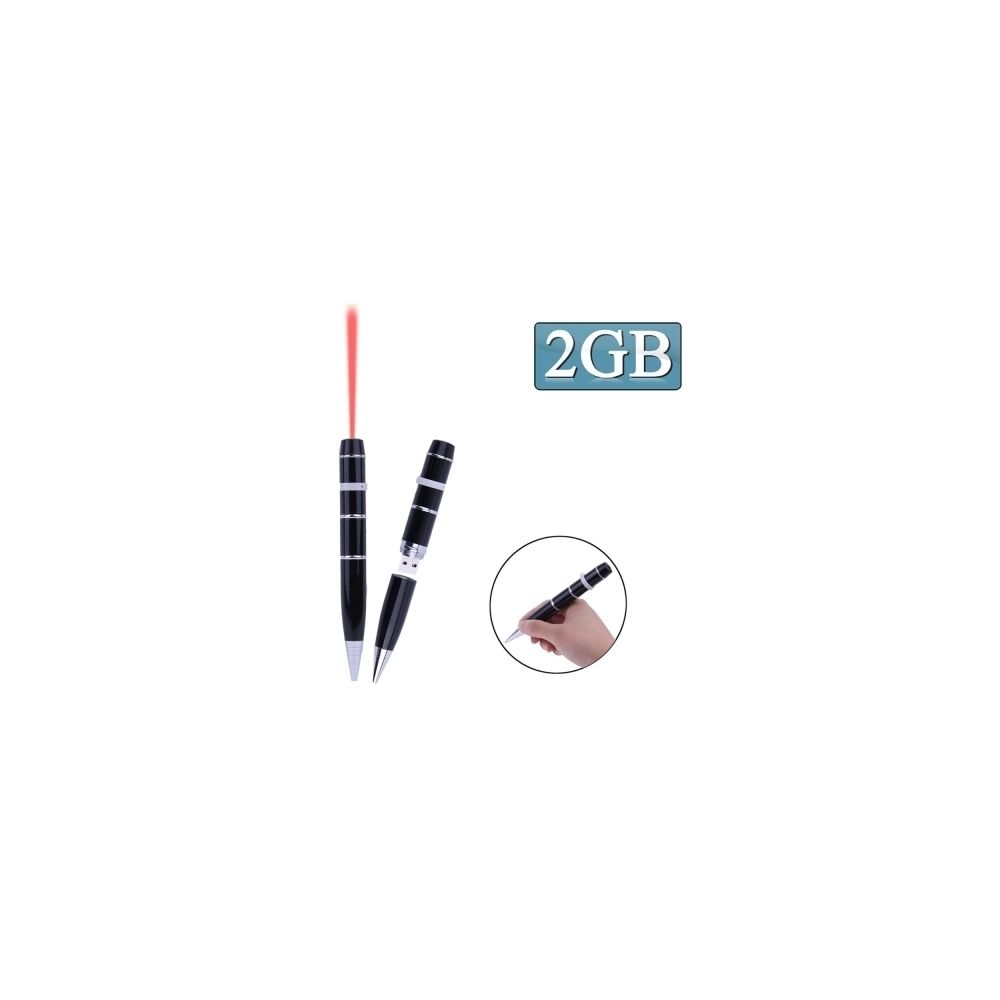 Wewoo - Clé USB noir 3 en 1 laser style stylo flash USB, 2 Go - Clés USB