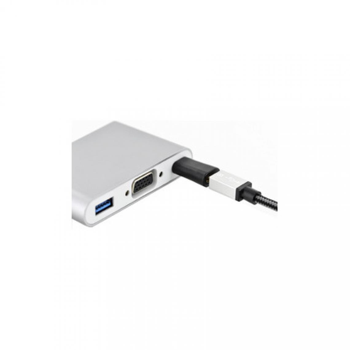 Ednet - ednet Adaptateur USB, USB-C - USB-B micro, mâle - femelle () - Hub