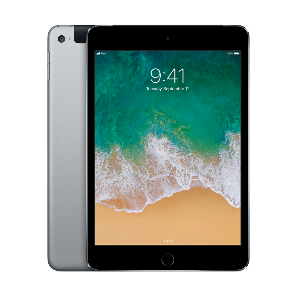 Apple - iPad Mini 4 - 128 Go - WiFi + Cellular - MK762NF/A - Gris Sidéral - iPad