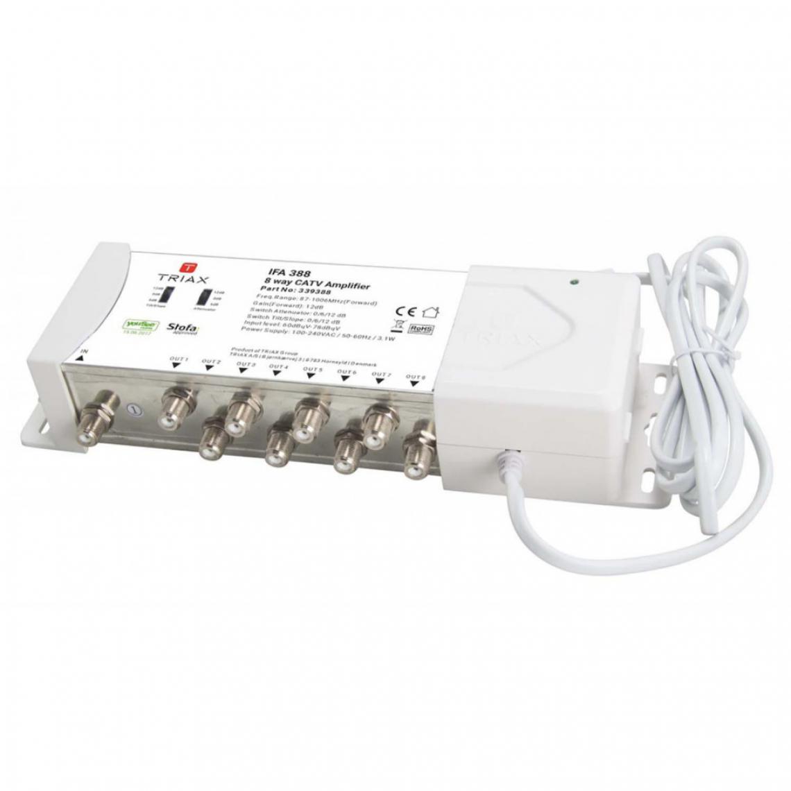 Alpexe - Amplificateur 12 dB 8 Outputs - Ampli
