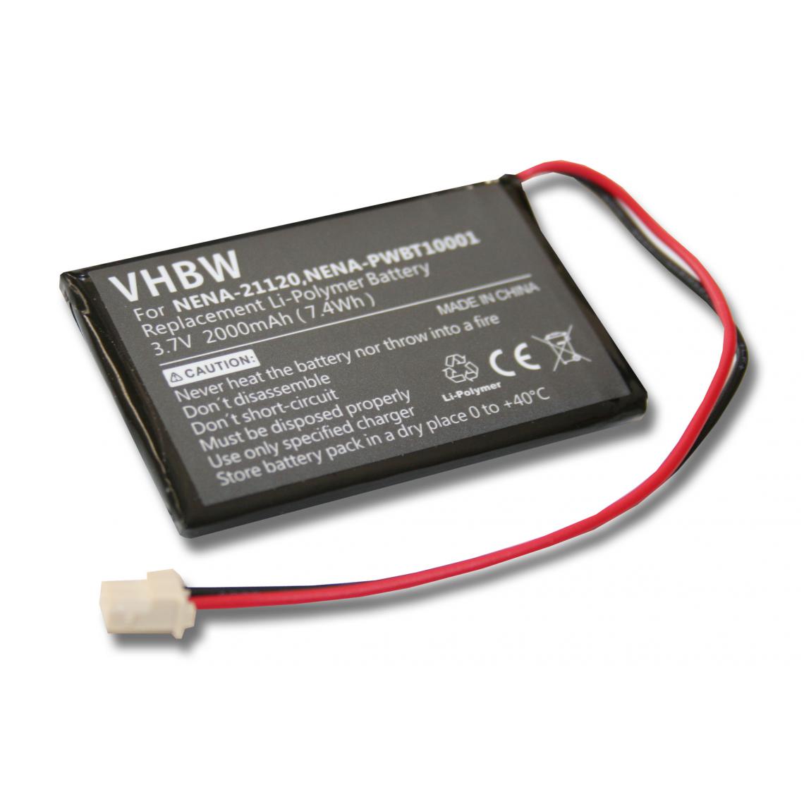 Vhbw - vhbw Batterie compatible avec Nexto DI ND 2725 liseuse e-book reader (2000mAh, 3,7V, Li-polymère) - Lecteur MP3 / MP4