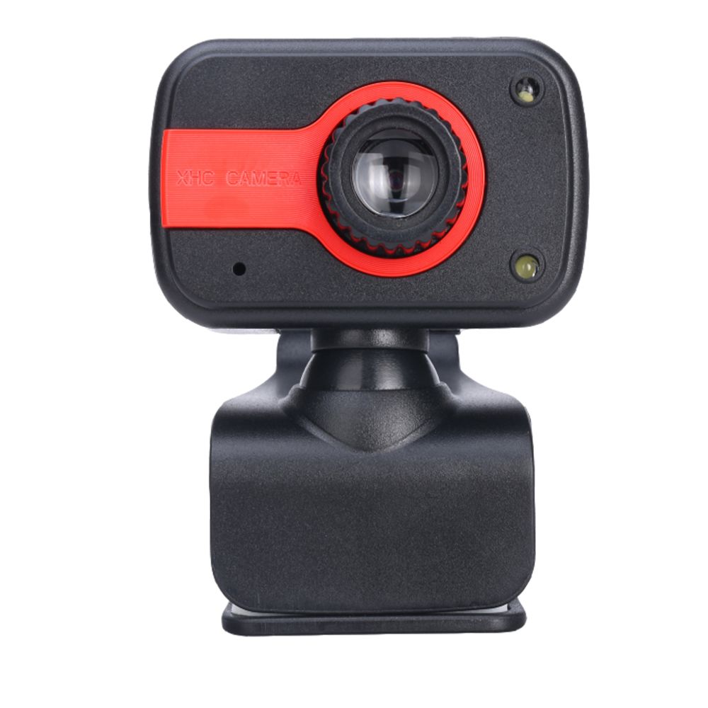 marque generique - Caméra Web Vidéo USB 2.0 Rotative HD 480P Avec Micro Rouge - Webcam