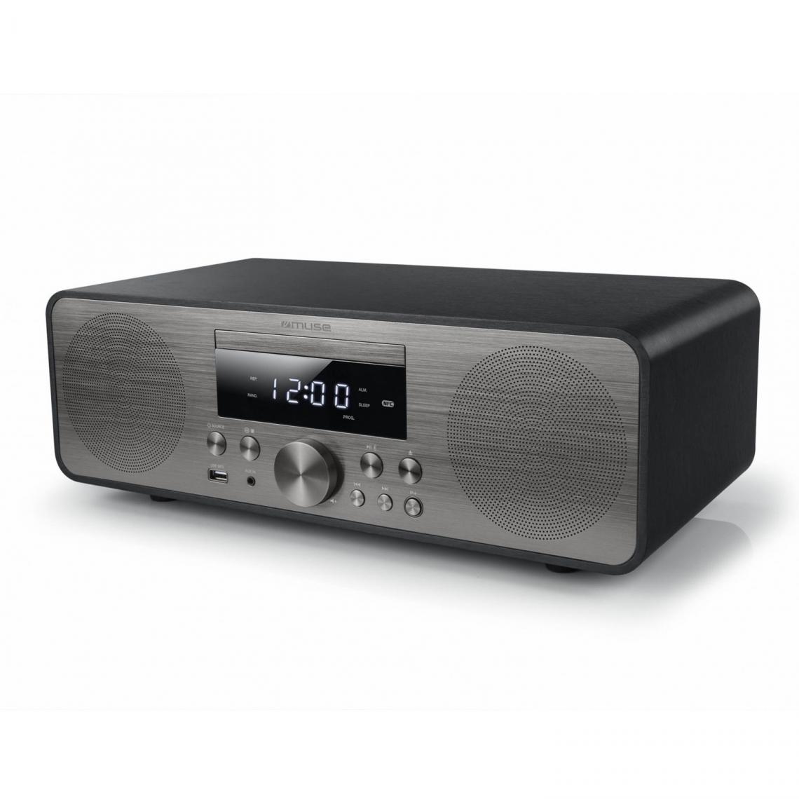 Muse - Système Chaîne hifi bluetooth avec radio FM, CD et port USB - 80W + Télécommande - Chaînes Hifi
