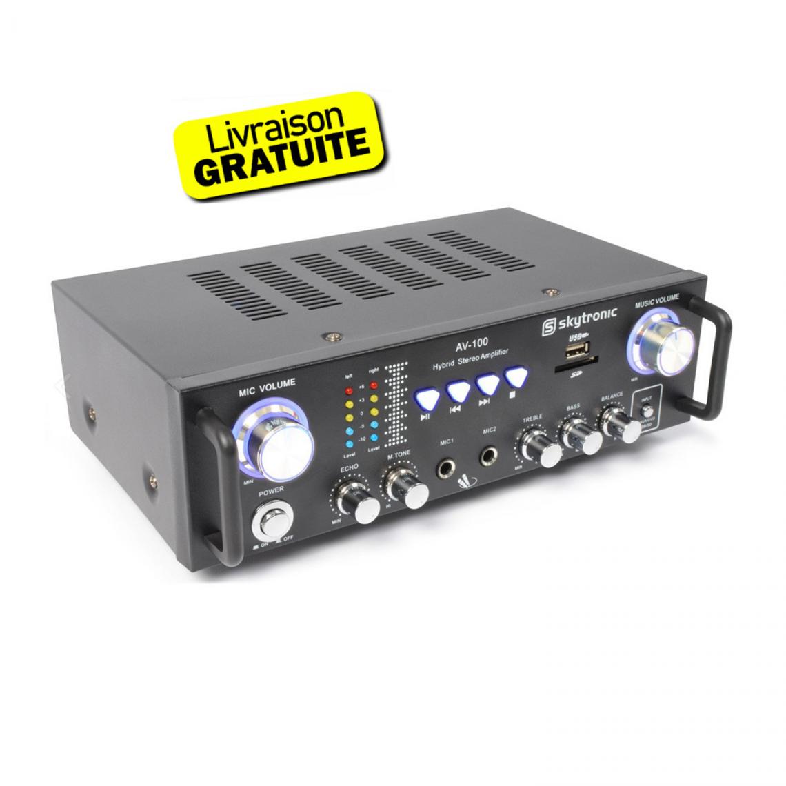Skytronic - Amplificateur Stereo Karaoke MP3 - Ampli
