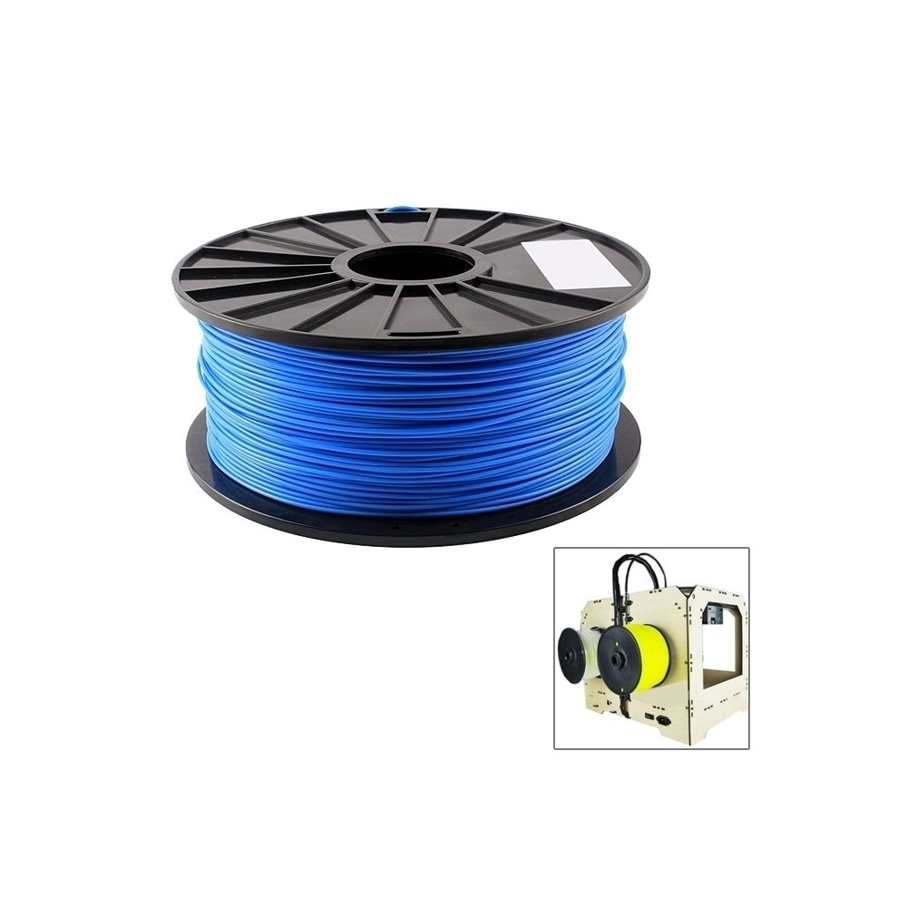 Wewoo - Filaments d'imprimante 3D fluorescents de bleu PLA 3 millimètres, environ 115m - Imprimante 3D