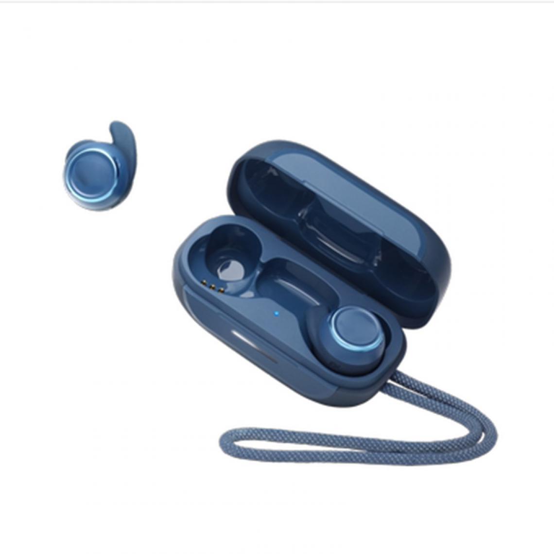 Universal - Écouteurs Bluetooth intelligents sans fil réels Écouteurs de musique sans fil mobiles Écouteurs stéréo binauraux et génériques | Écouteurs Bluetooth (bleu) - Hauts-parleurs