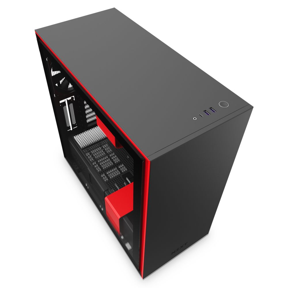 Nzxt - Boitier PC H710 Noir et Rouge - Boitier PC