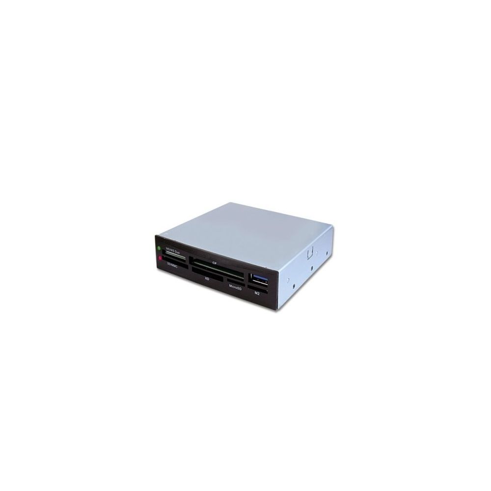 Connectland - Lecteur de carte 3.5 interne Noir 1port USB 3.0+ 2 Façades supp interchangeables CONNECTLAND Réf. 3601081 - LECT-MUL-IN - Lecteur carte mémoire