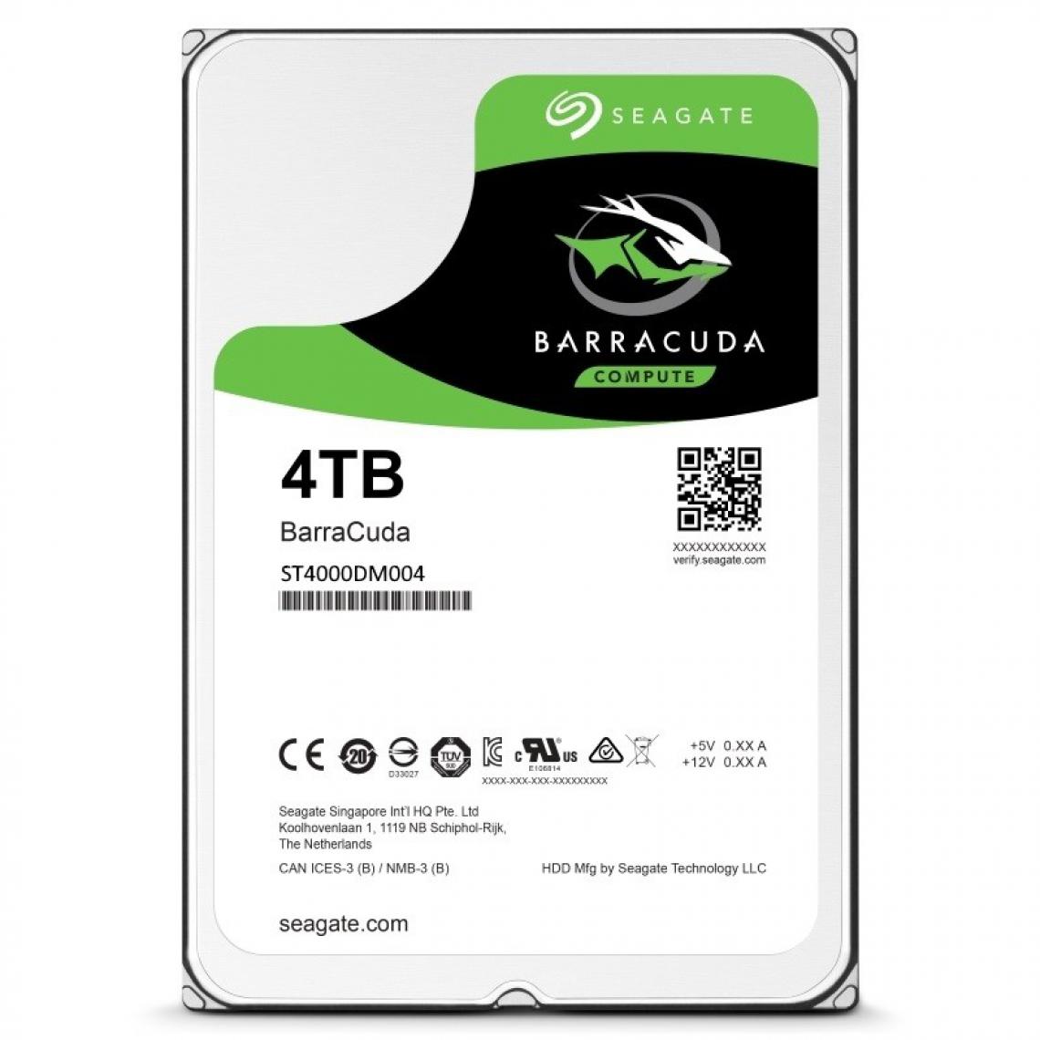 Seagate - Barracuda 4 TB - Disque Dur interne