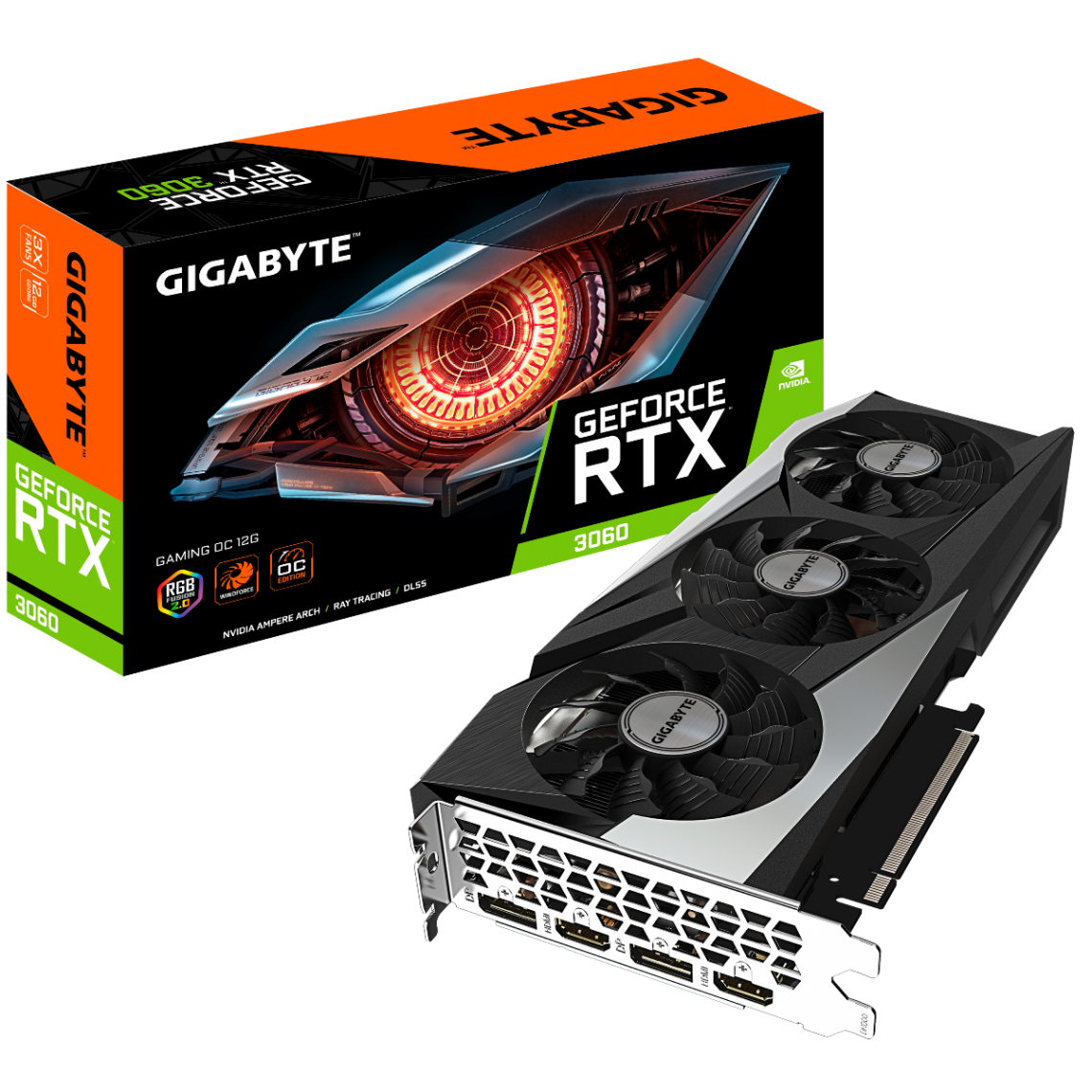 Gigabyte - GeForce RTX 3060 - GAMING OC - 12 Go - Carte Graphique NVIDIA