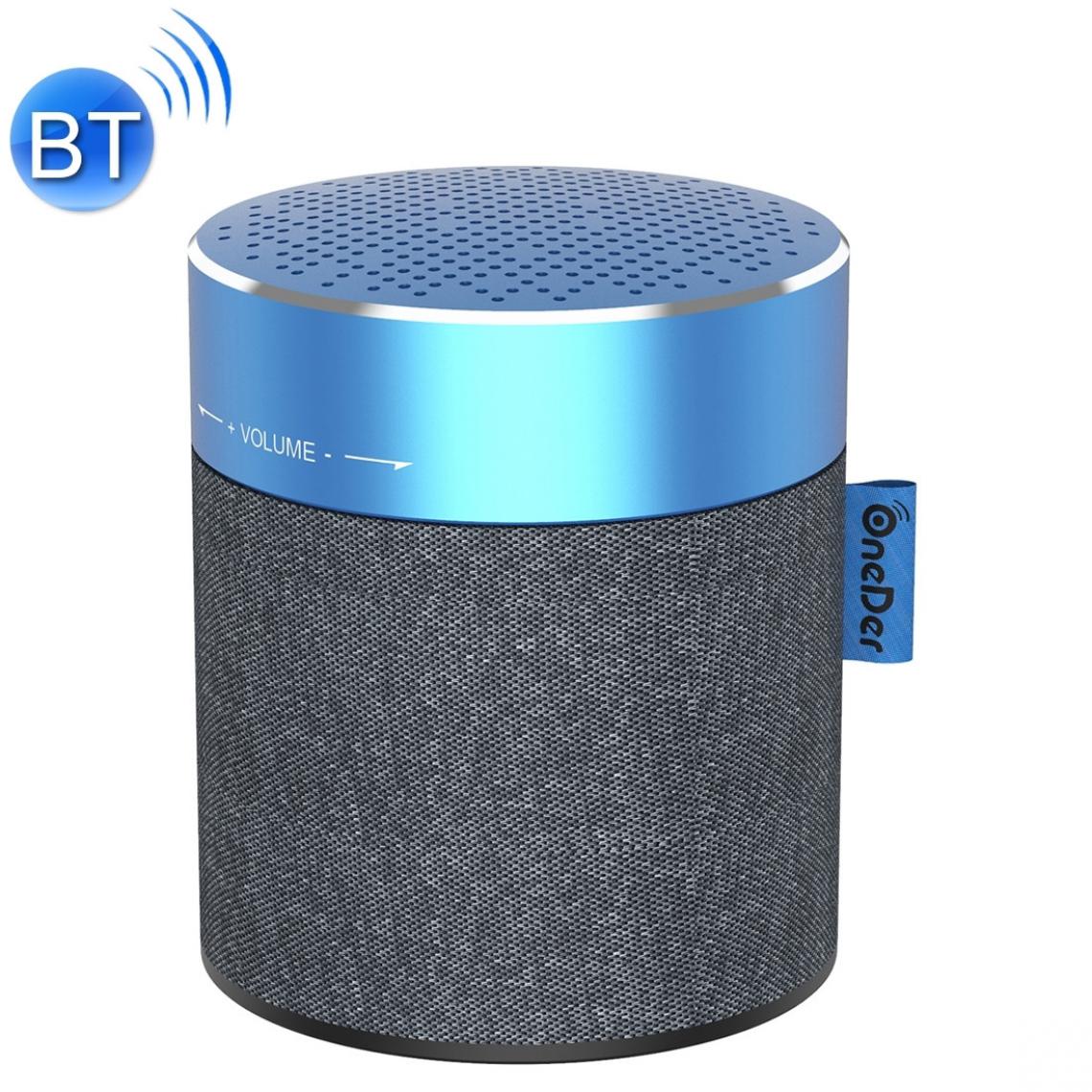 Wewoo - Enceinte Bluetooth Haut-parleur sans fil Oneder V13 Miniprise en charge mains libresTF & FM et AUX Bleu - Enceintes Hifi