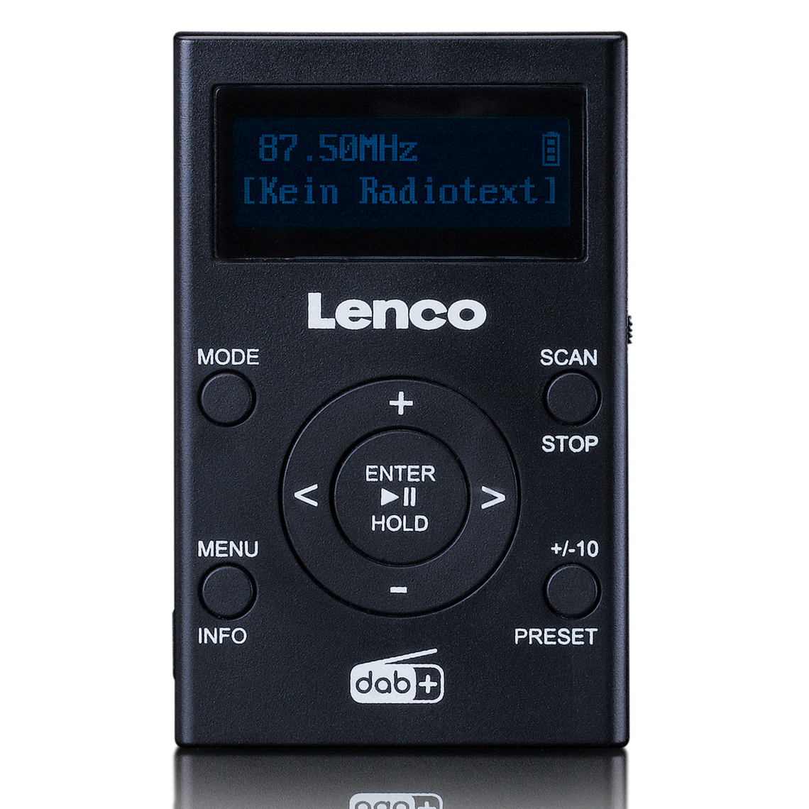 Lenco - Radio portable DAB+/ FM de poche avec lecteur MP3 PDR-011BK Noir - Radio