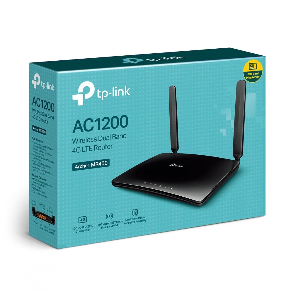 TP-LINK - Archer MR400 - Modem / Routeur 4G WiFi - Modem / Routeur / Points d'accès