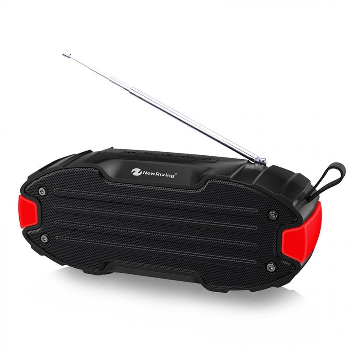Wewoo - Enceinte Bluetooth NR907 Haut-parleur portable stéréo avec barre de son surround microphonecarte Micro SD de soutien FM rouge - Enceintes Hifi