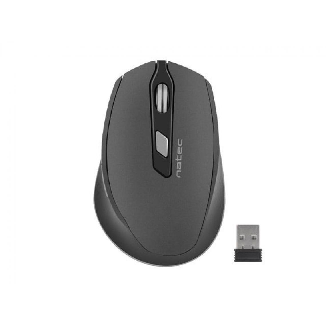 Natec - NATEC Wireless Mouse Siskin 2400DPI Black - Souris