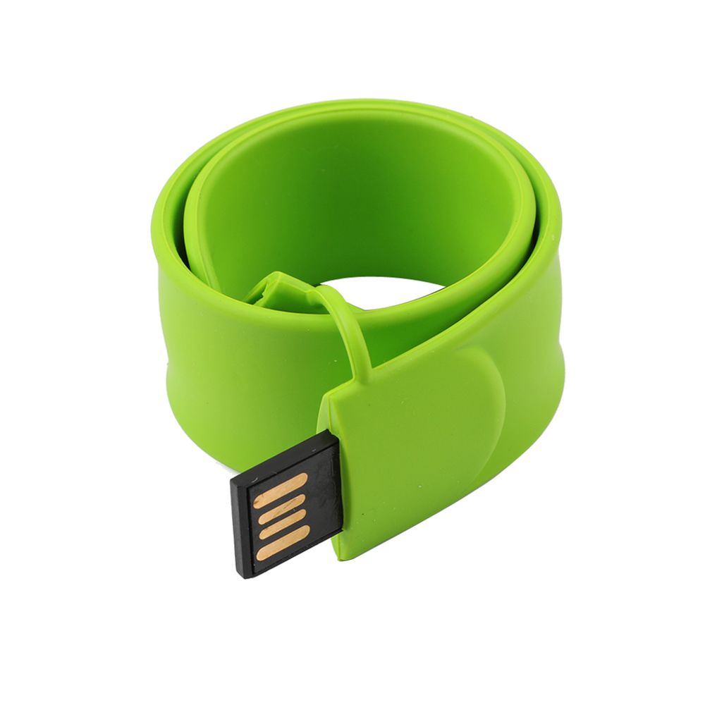 marque generique - Règle magique verte slap band pouce usb 2.0 flash memory stick pen lecteur 32gb - Clés USB